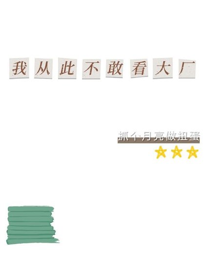 我從此不敢看大廠
